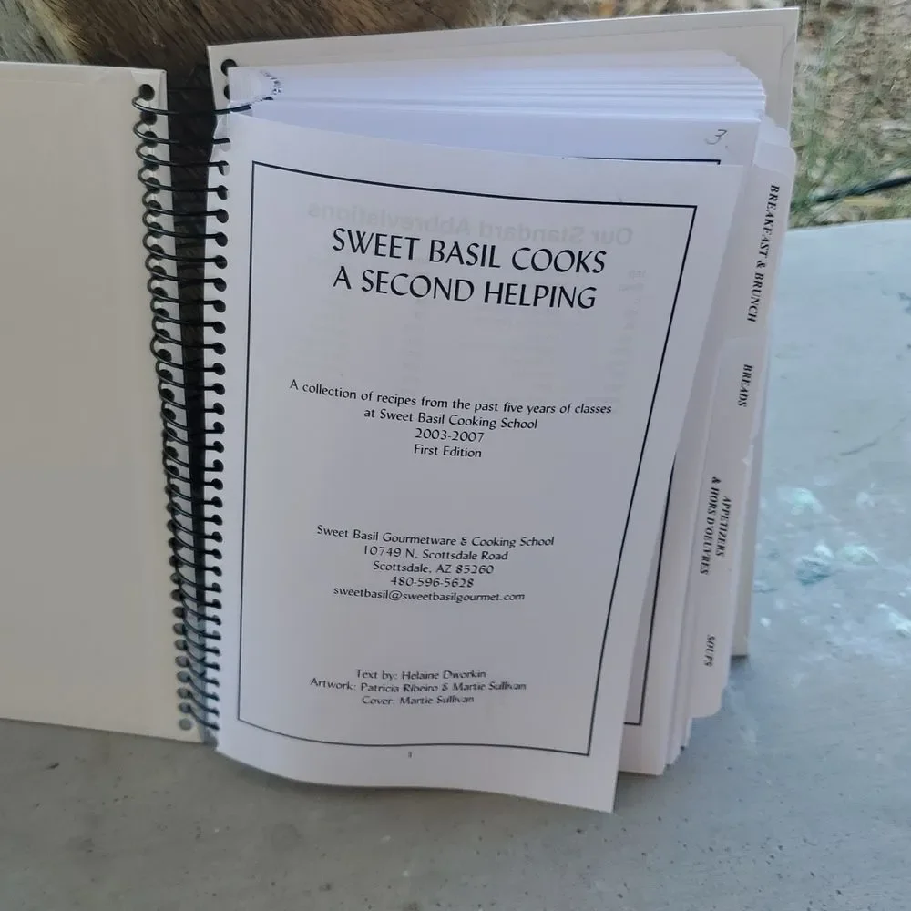 Sweet Basil Cooks Cookbook - A Second Helping